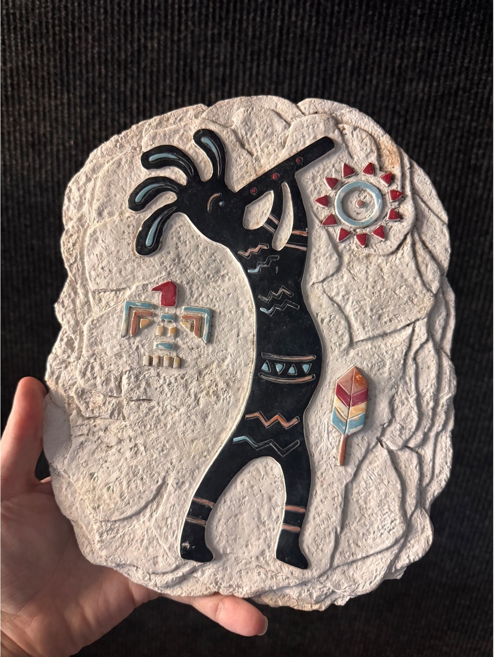 Vintage Southwestern Style Kokopelli Plaque Set of 2